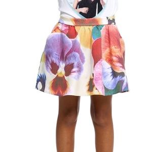 NEW Chaser SUNBURST Girls' Floral Print Skirt COVER UP FLORAL SUMMER ELASIC WAIS